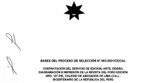 BASES DE SELECCIÓN N°003-DE-CAL -REVISTA DEL FORO N°107