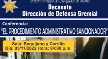 Conferencia: «El procedimiento administrativo sancionador»