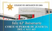 Saludo 63° Aniversario Corte Superior de Justicia del Callao